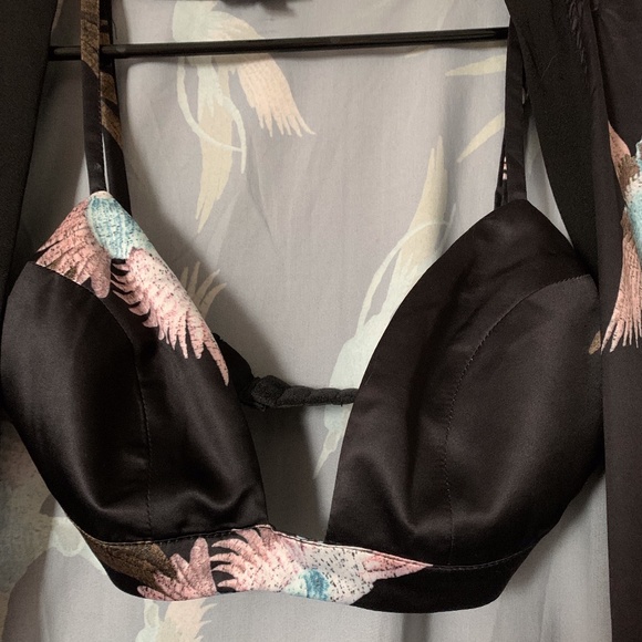 Bralette Top w/ Matching Duster Coverup - Picture 2 of 5